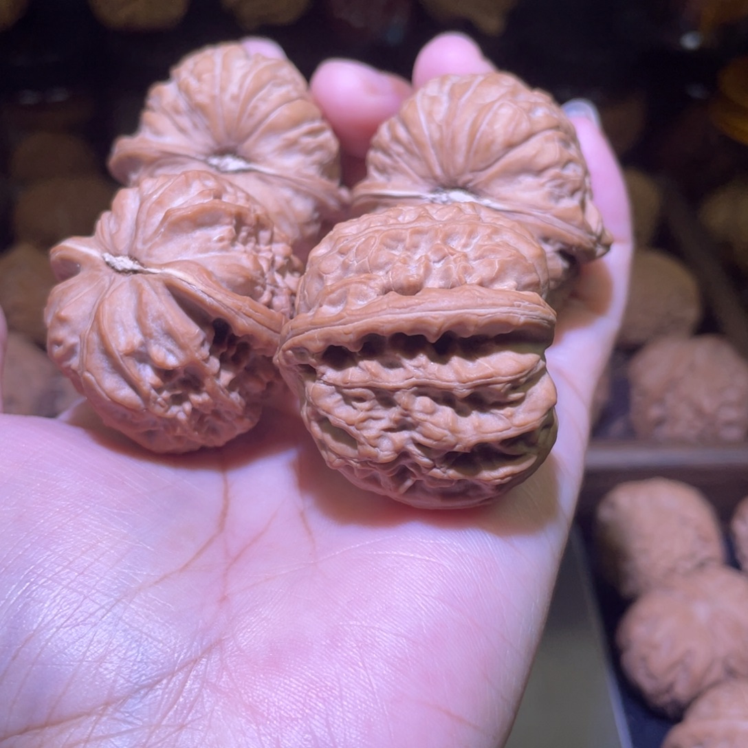 張***生文玩核桃把件南瓜三角白