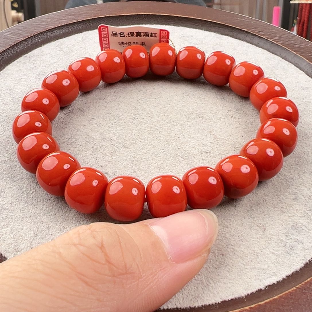 南红玛瑙手串未镶嵌