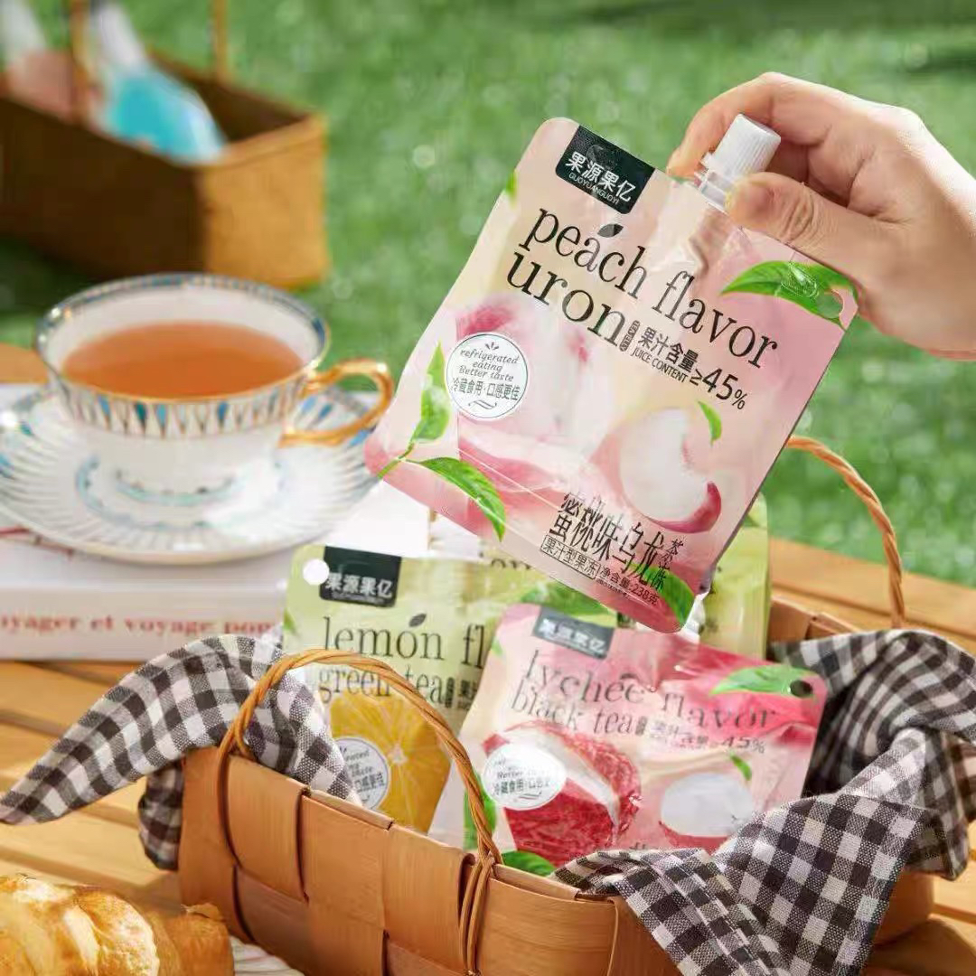 【新疆包邮】果冻乌龙茶冻荔枝味乌龙茶冻青提味乌龙茶冻蜜桃味