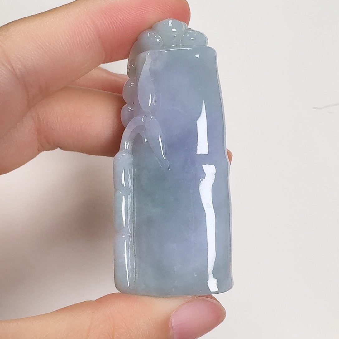 翡翠颈饰未镶嵌竹节