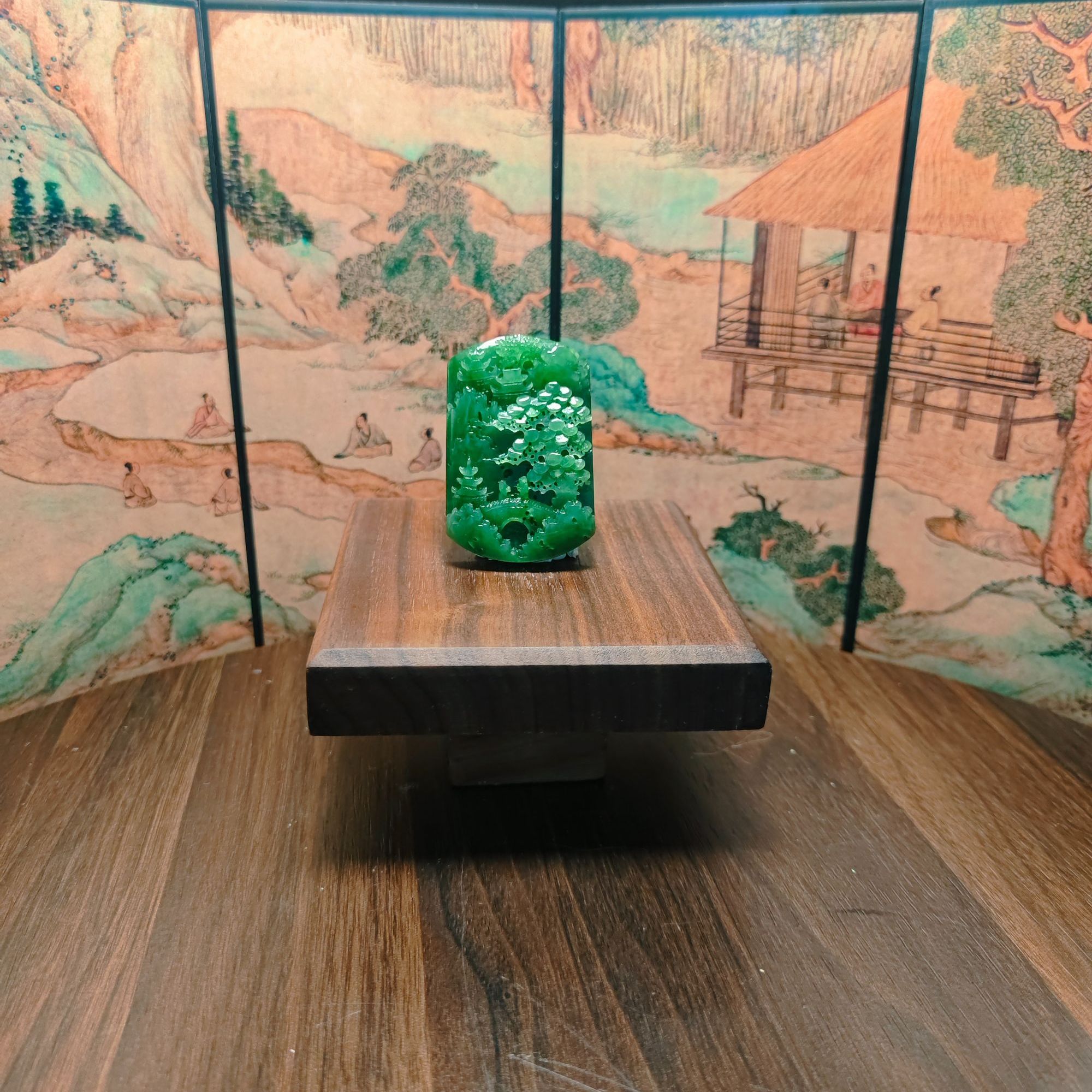 T和田玉碧玉吊坠0537
