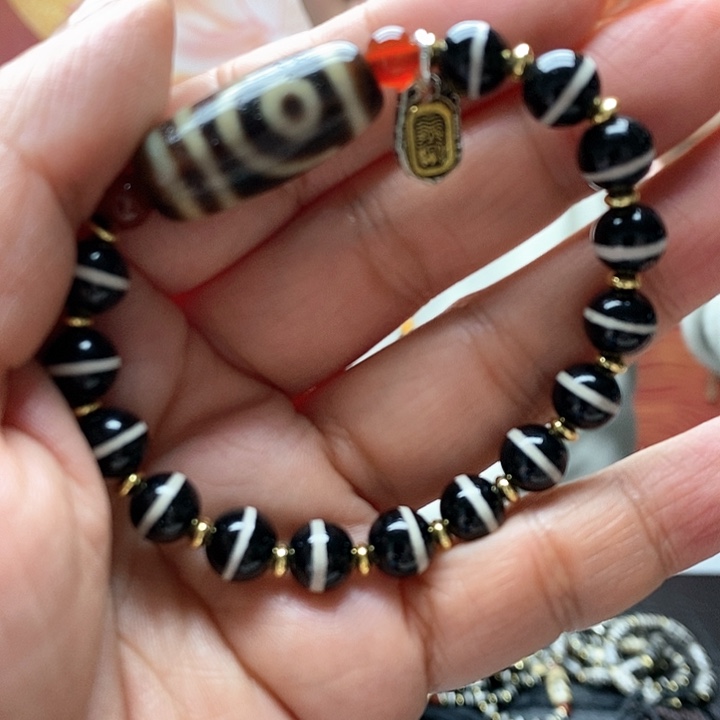 玛瑙/玉髓颈饰合金