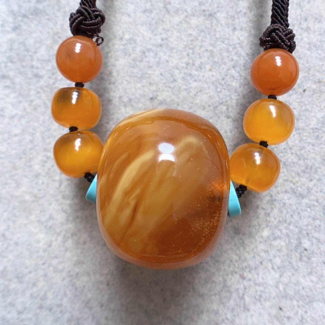 蜜蜡颈饰未镶嵌蜜蜡