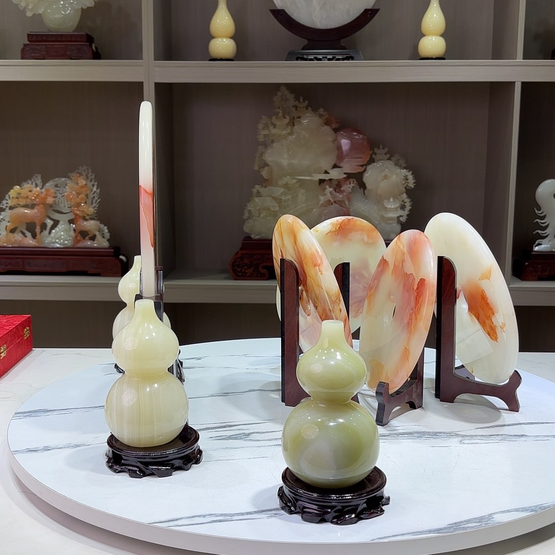 -***甜石材15公分精品葫芦