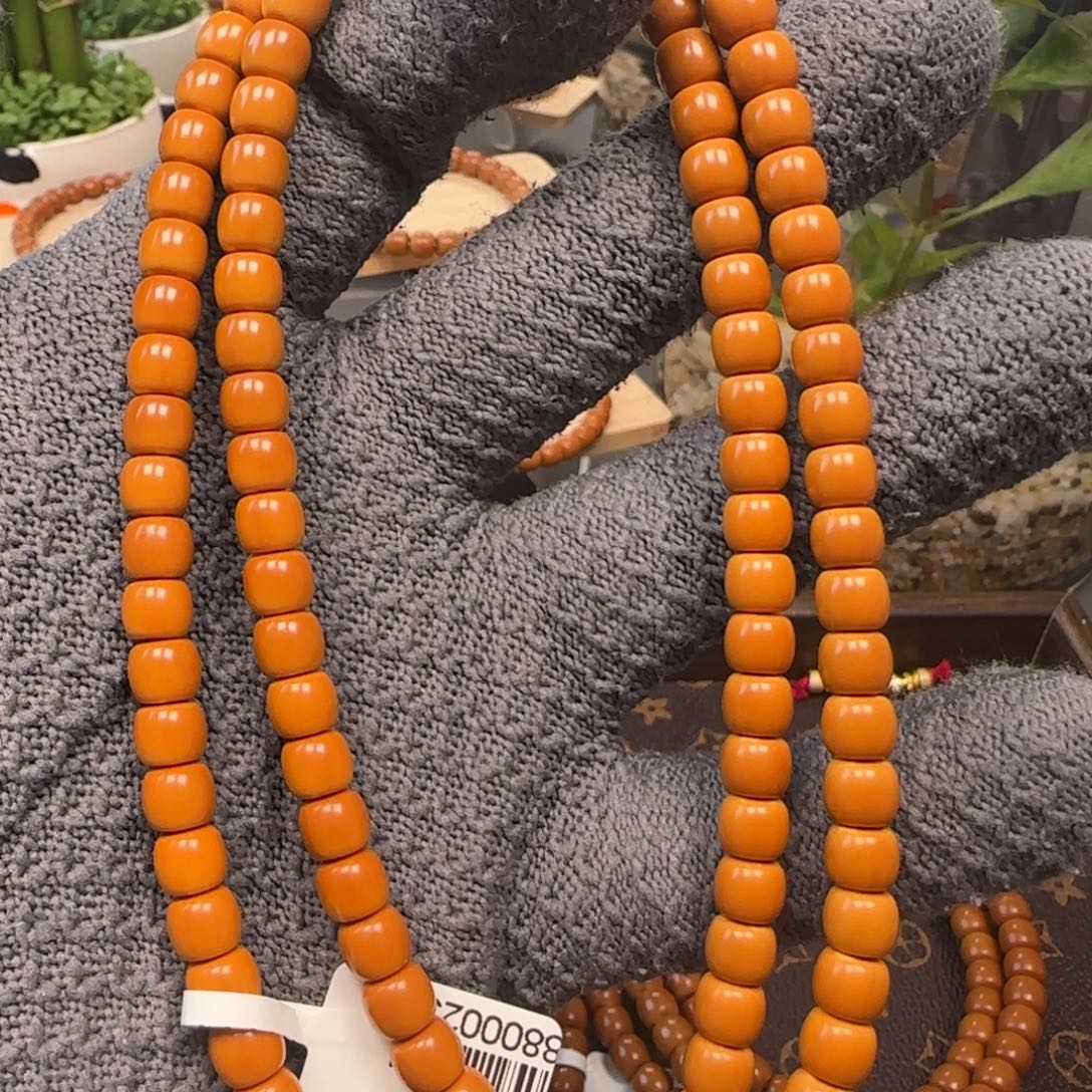 天****橄榄核吊坠老挝7.0mm三花面无白108