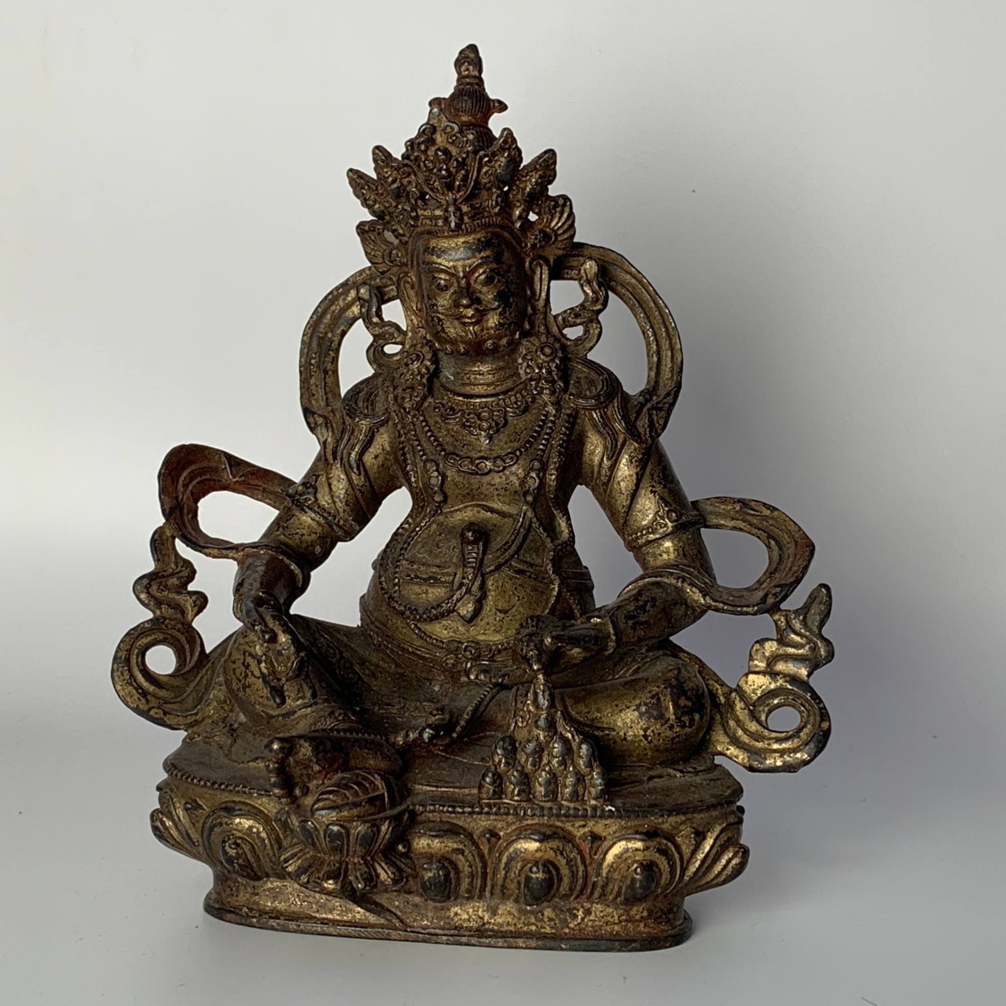 清代·藏传黄财神造像1139gWSX1119002