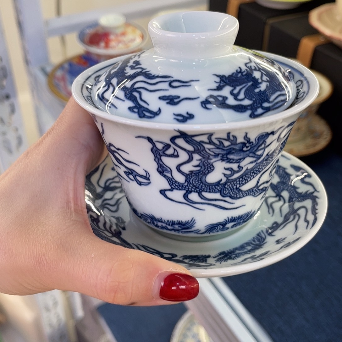 陶景德陶瓷盖碗茶具