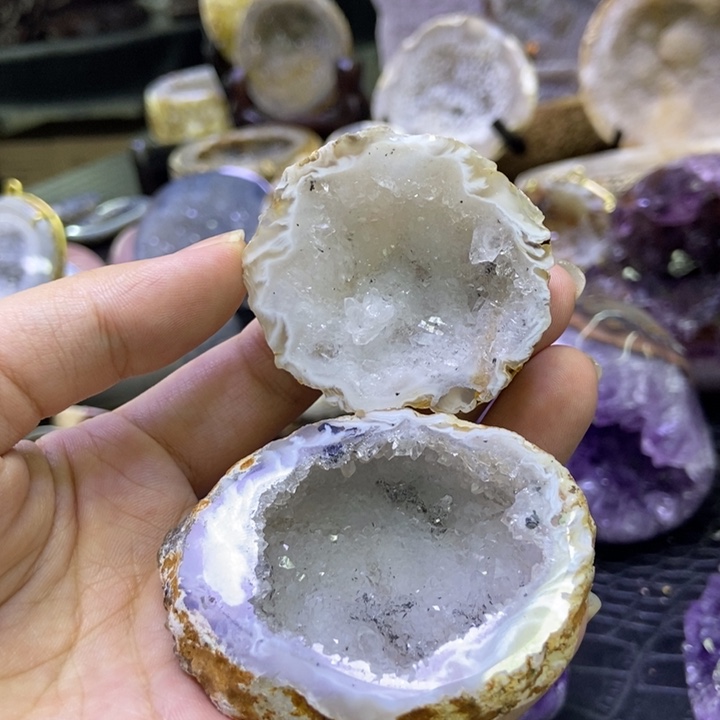 未镶嵌珠宝半成品水晶聚宝盆