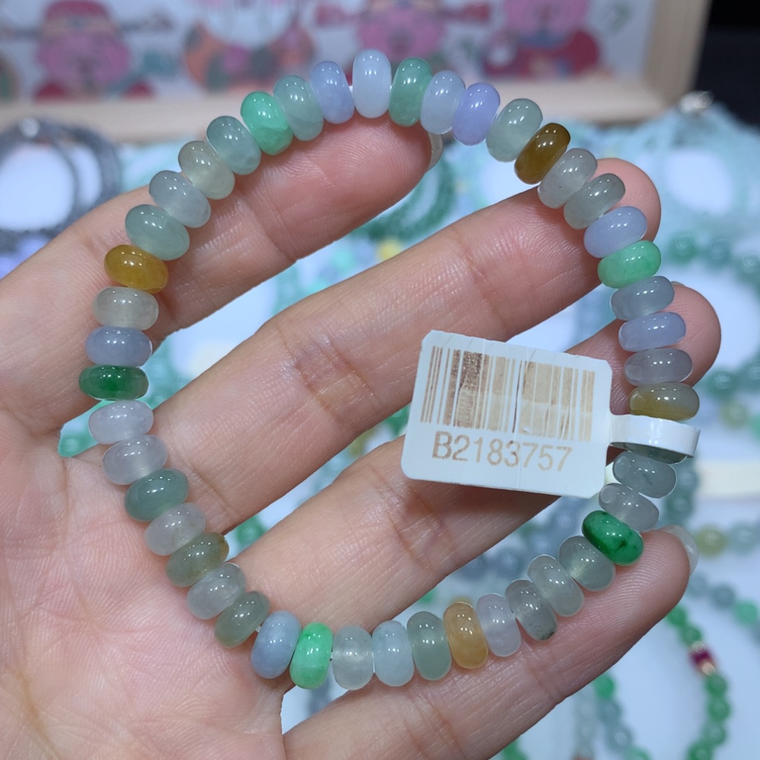 翡翠未镶嵌手链天然