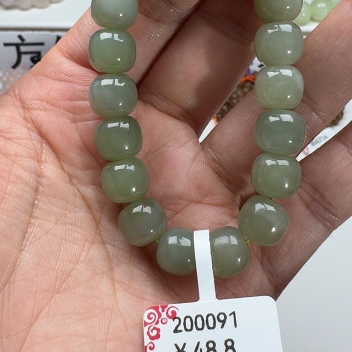 和田玉手串未镶嵌25