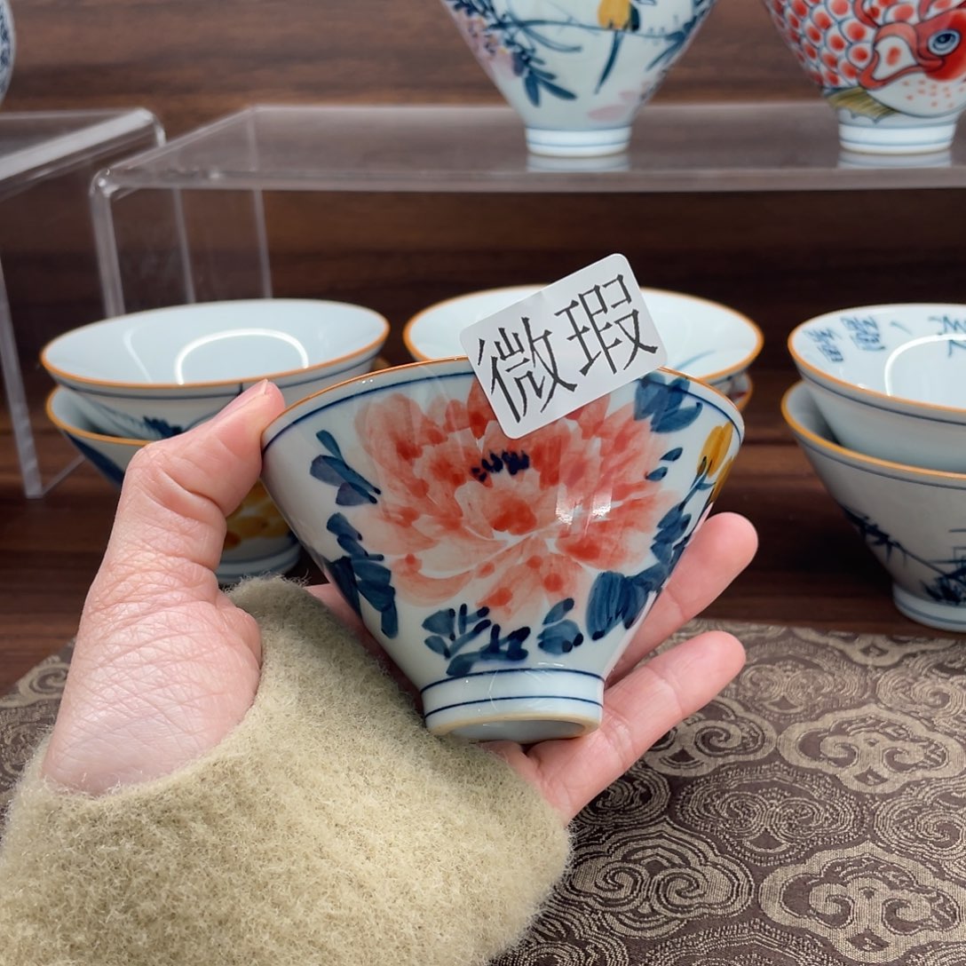 微瑕釉下彩纯手绘