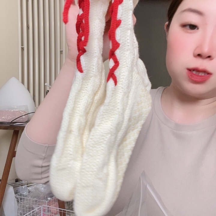 三醋酯纤维高货羊绑带地板袜352