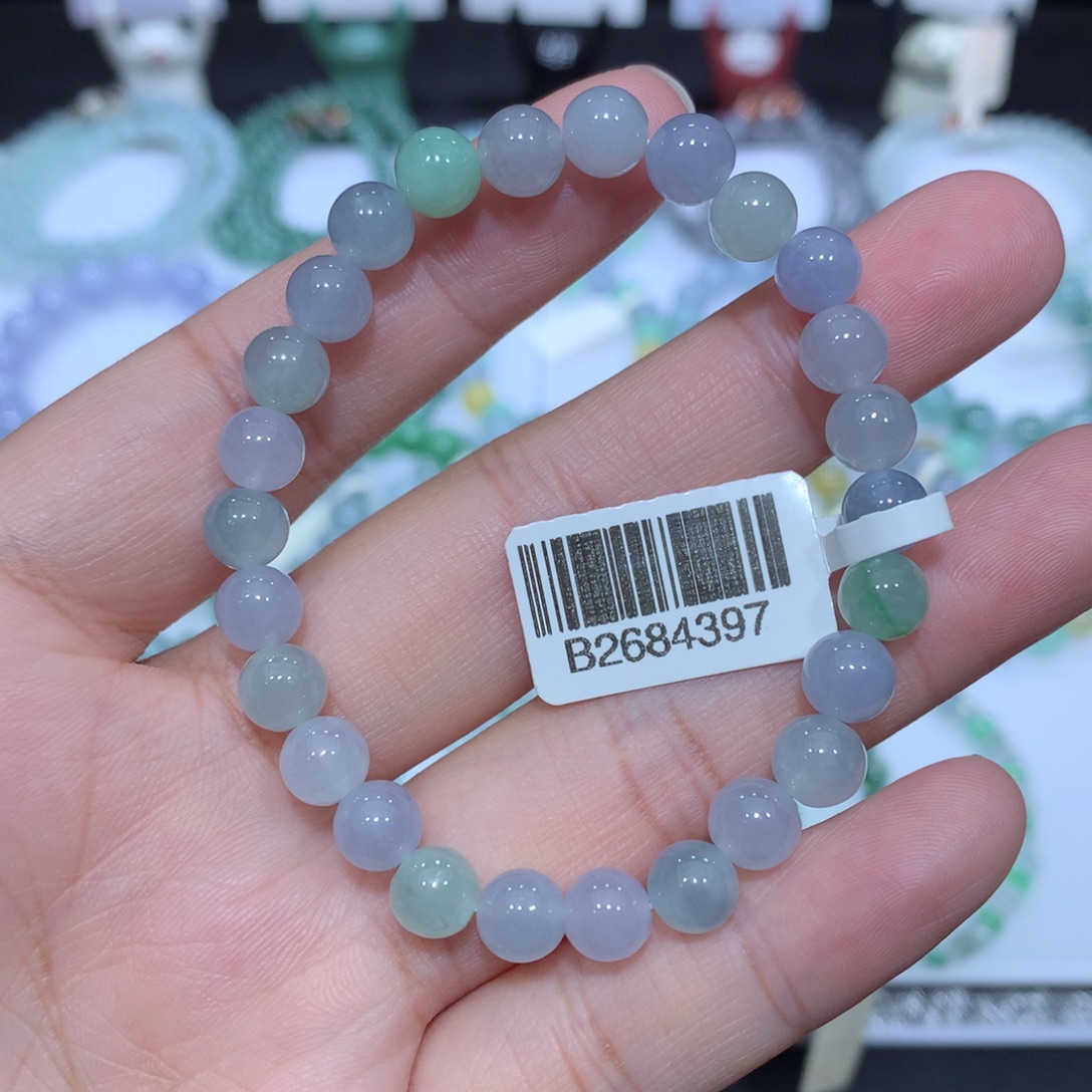 翡翠未镶嵌手串天然