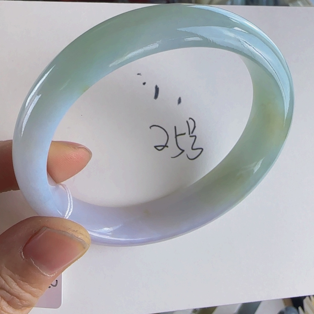 翡翠手镯未镶嵌老坑58.6圈