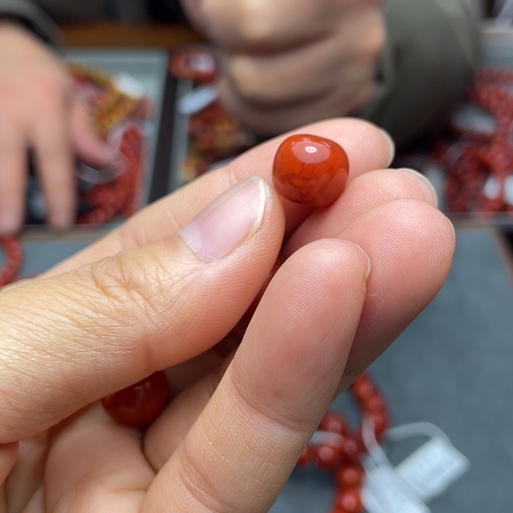南红玛瑙单珠11多样性发1未镶嵌