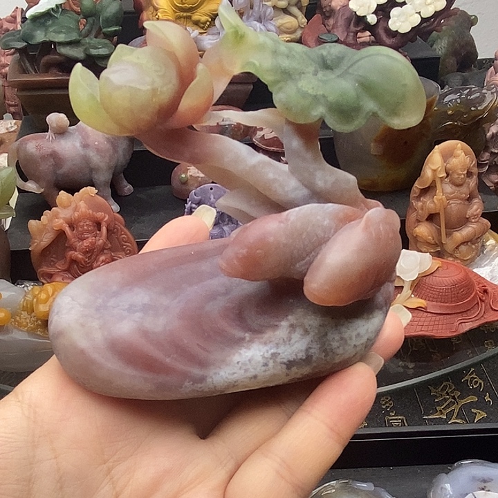 石英质玉未镶嵌吊坠(不含链)