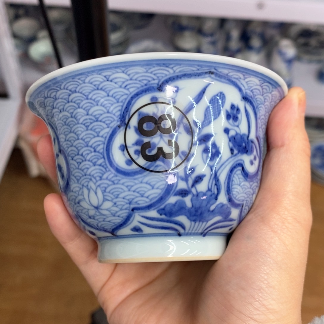 手工手绘柴窑单杯
