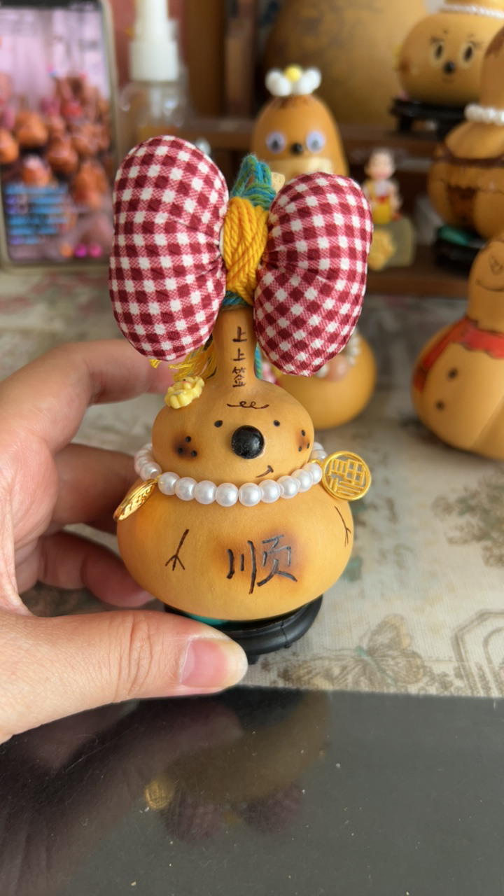 手工烙画精品葫芦 钱袋子摆件 手把件  包挂 挂件 装饰 上岸
