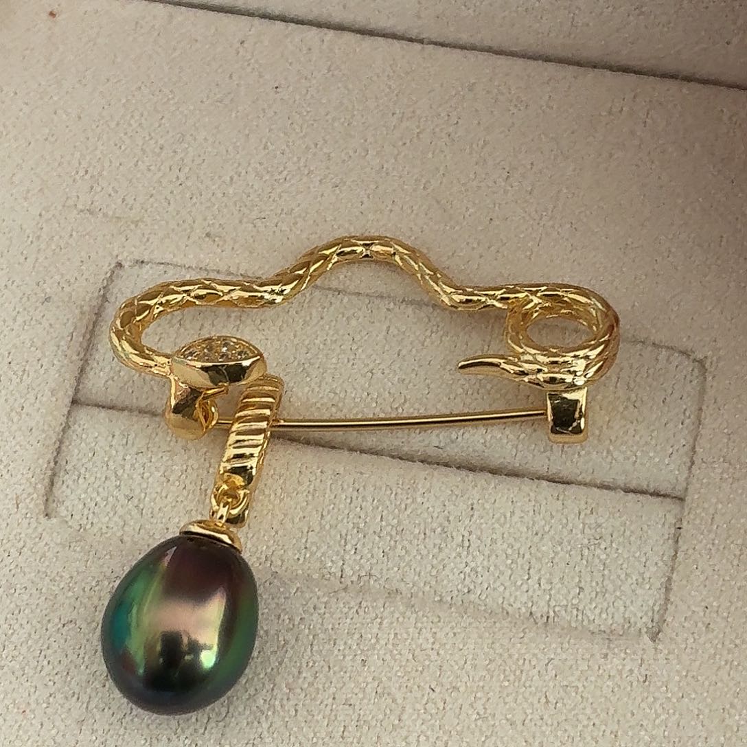 海水珍珠颈饰银S925镶嵌