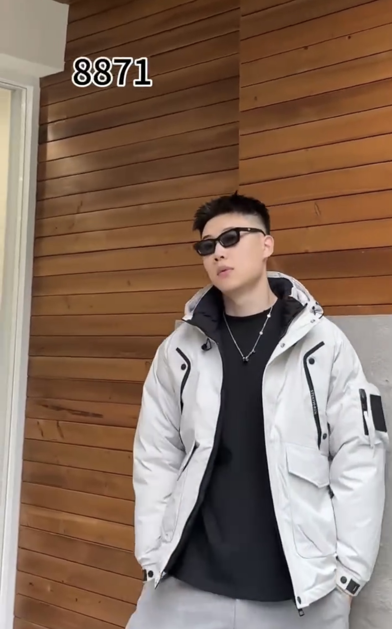 男士拉链连帽棉服常规款秋冬棉服休闲防水潮流多口袋