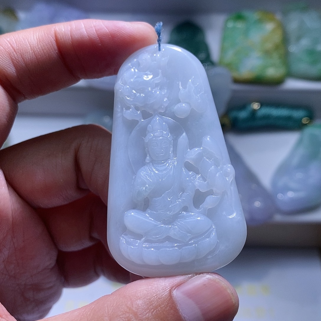 【闪购商品】翡翠颈饰未镶嵌文殊