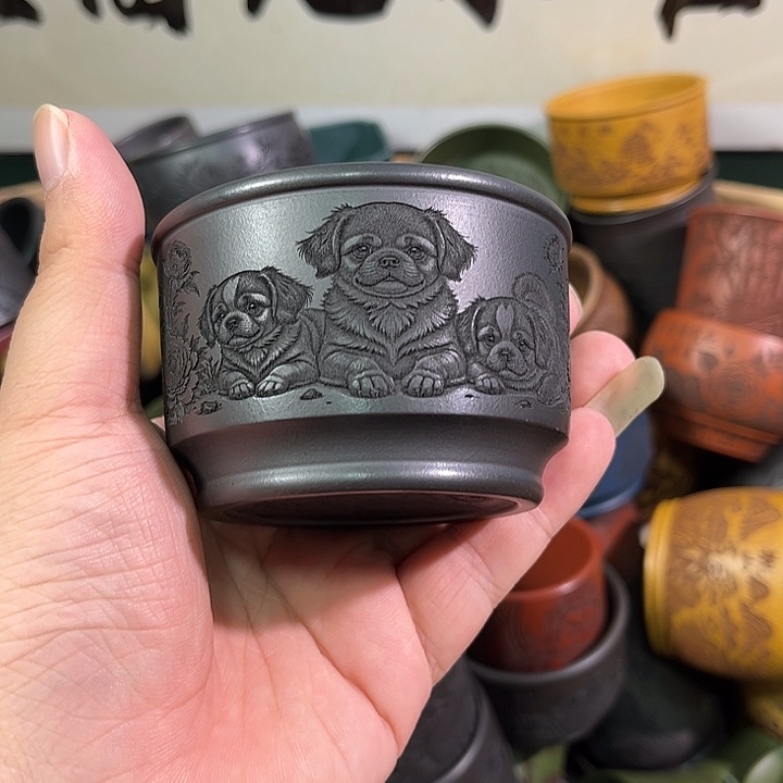 茶杯紫砂全手工紫砂主人杯
