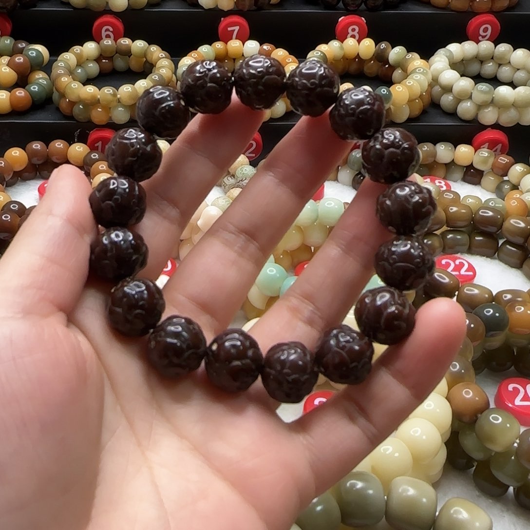 菩提根/象牙果吊坠貔貅紫金鼠