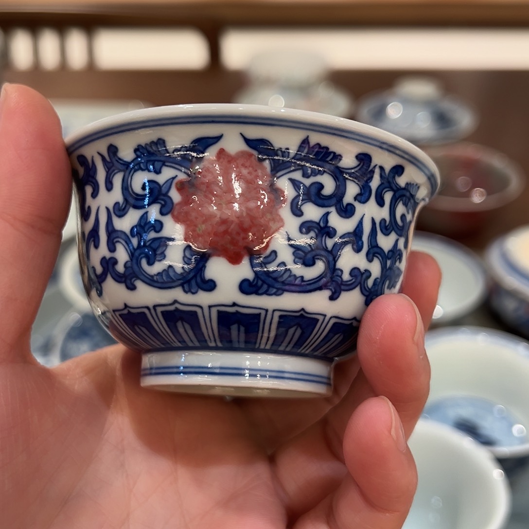 微瑕臻玉古坊原矿釉里红