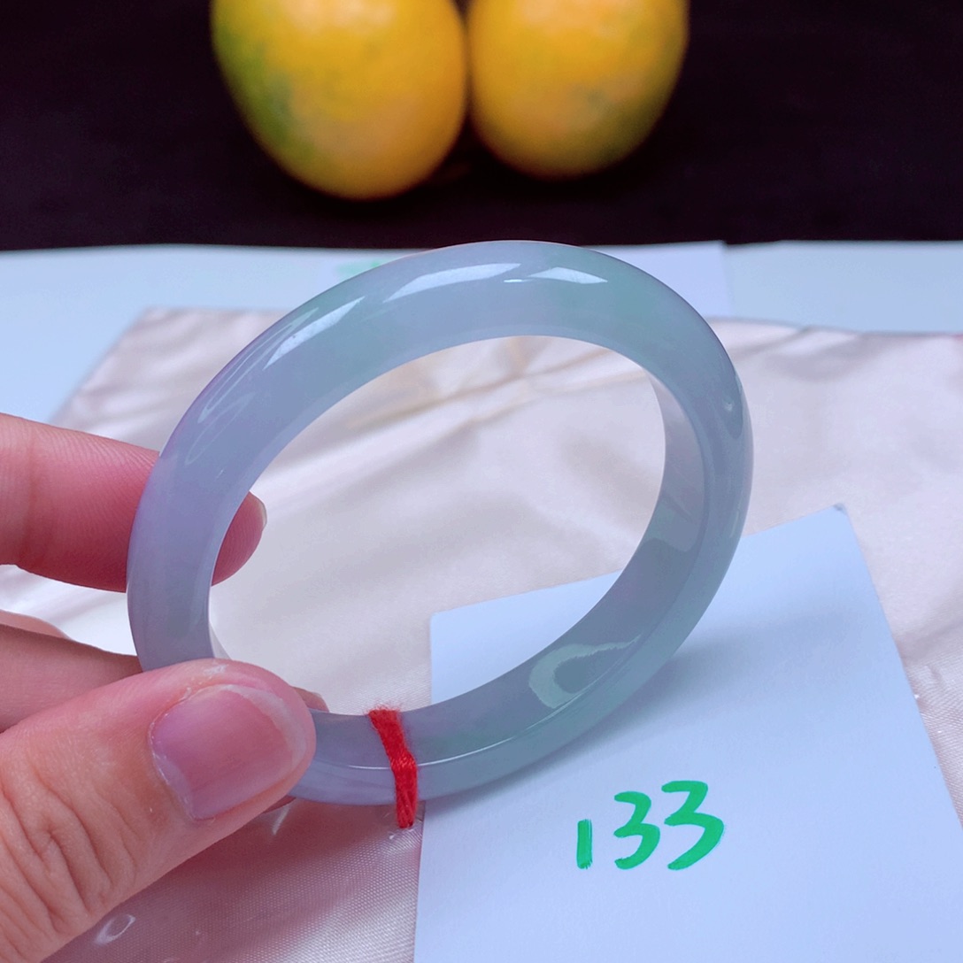 未镶嵌手镯翡翠缅甸天然A货翡翠手镯52.6贵妃