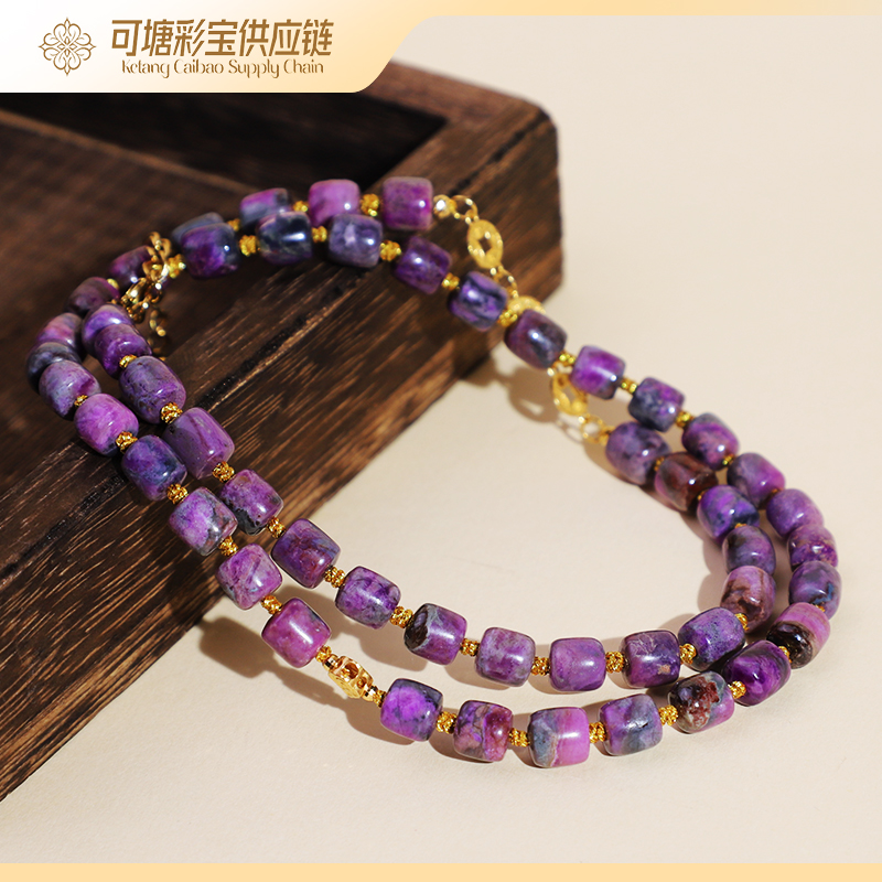 南非舒俱来 18K金 欧若风S级桃红樱花 舒俱来项链 多样性发一件