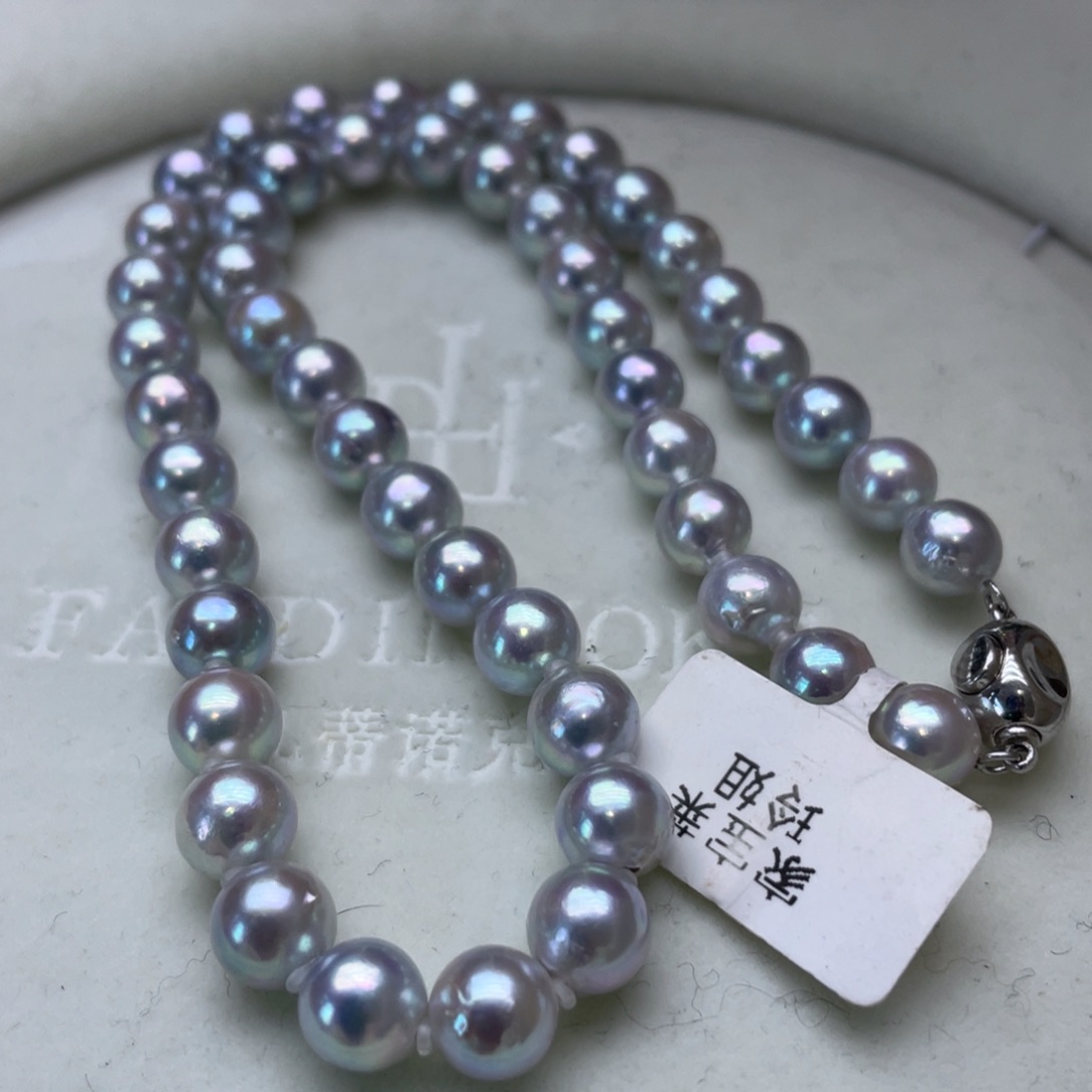 海水珍珠银S925镶嵌颈饰