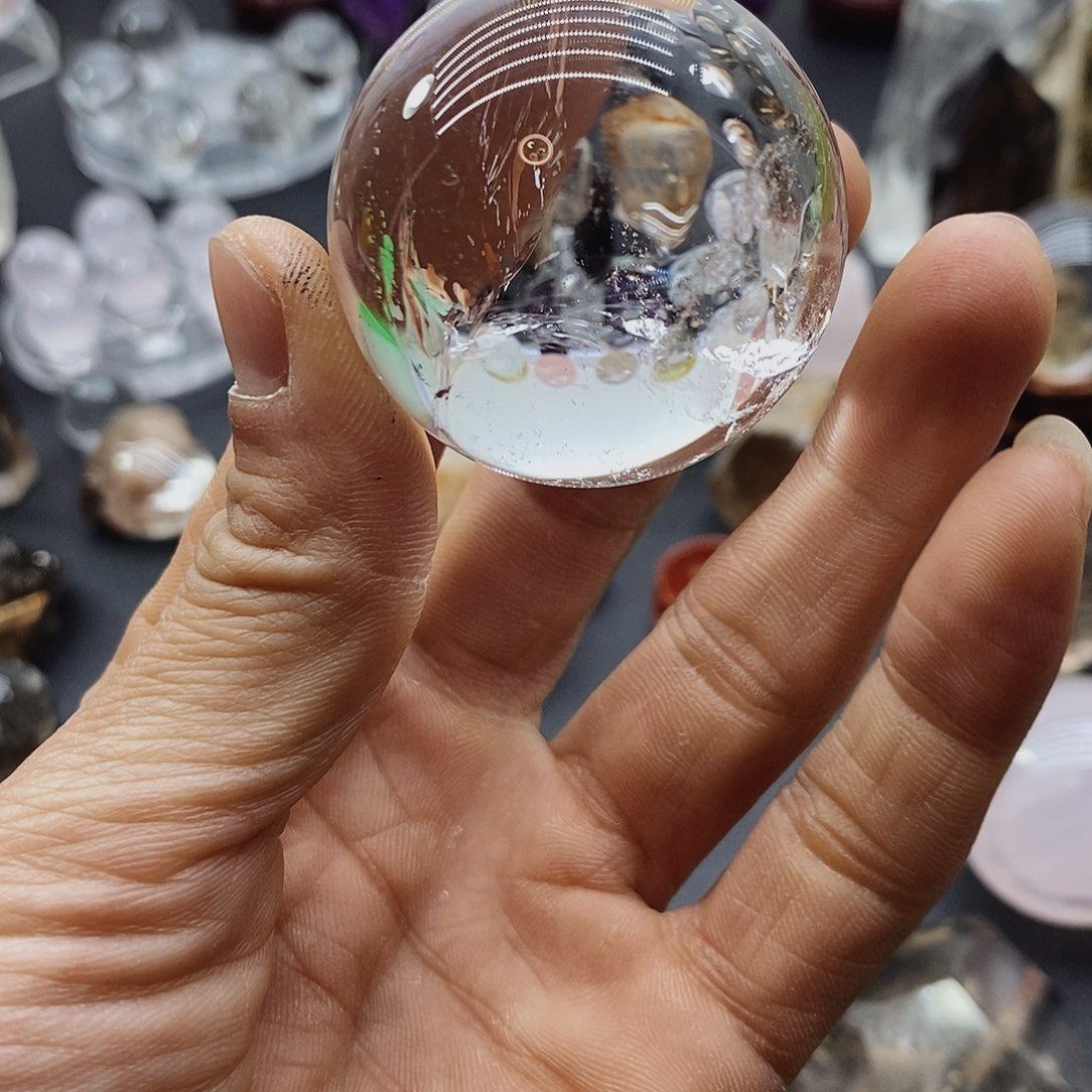 水晶白水晶球未镶嵌