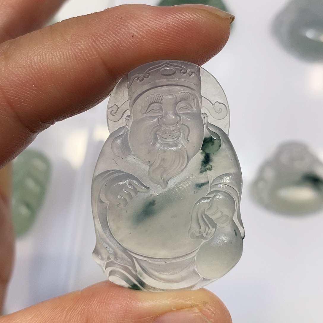 定制翡翠未镶嵌翡翠吊坠