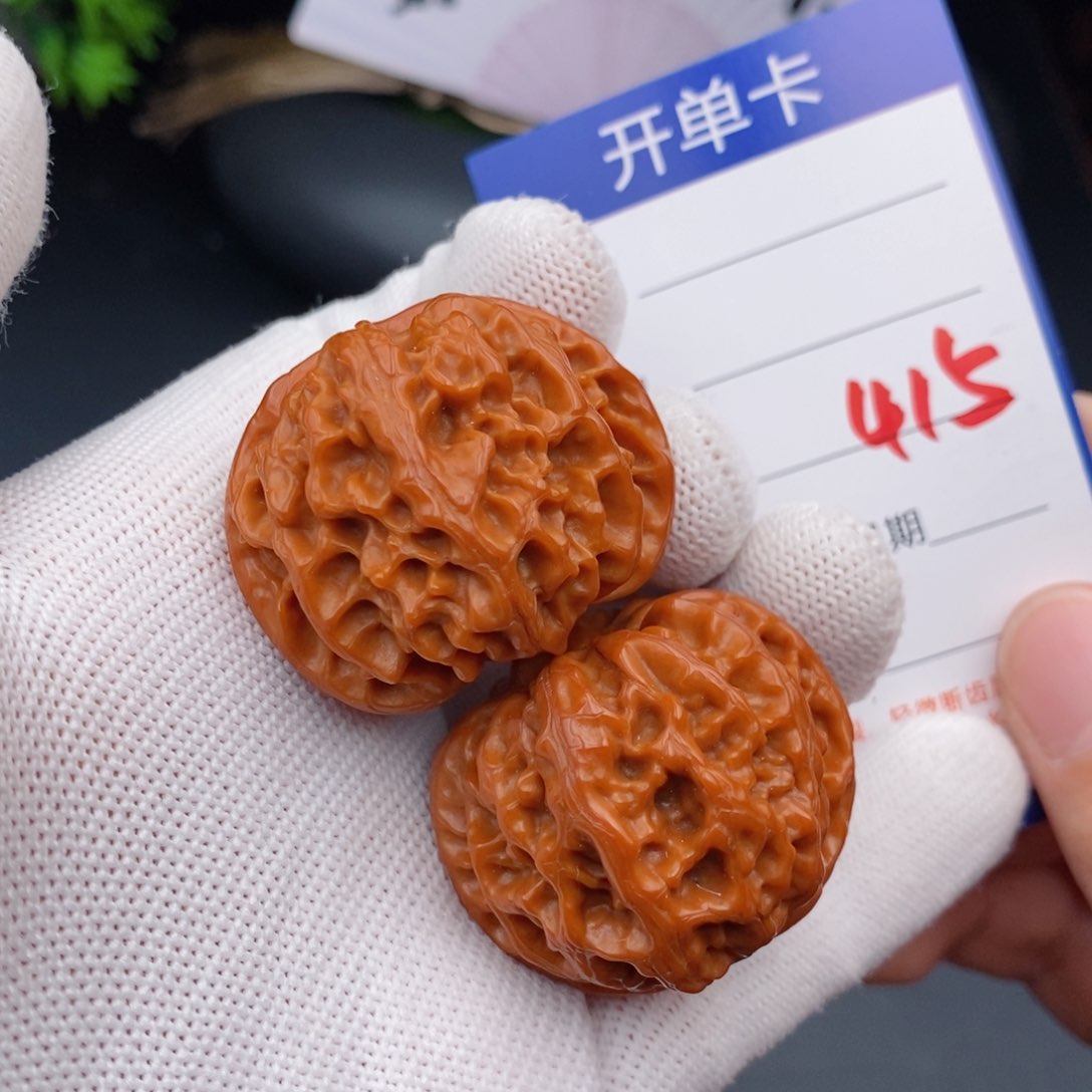 文玩核桃把件38苹果元415