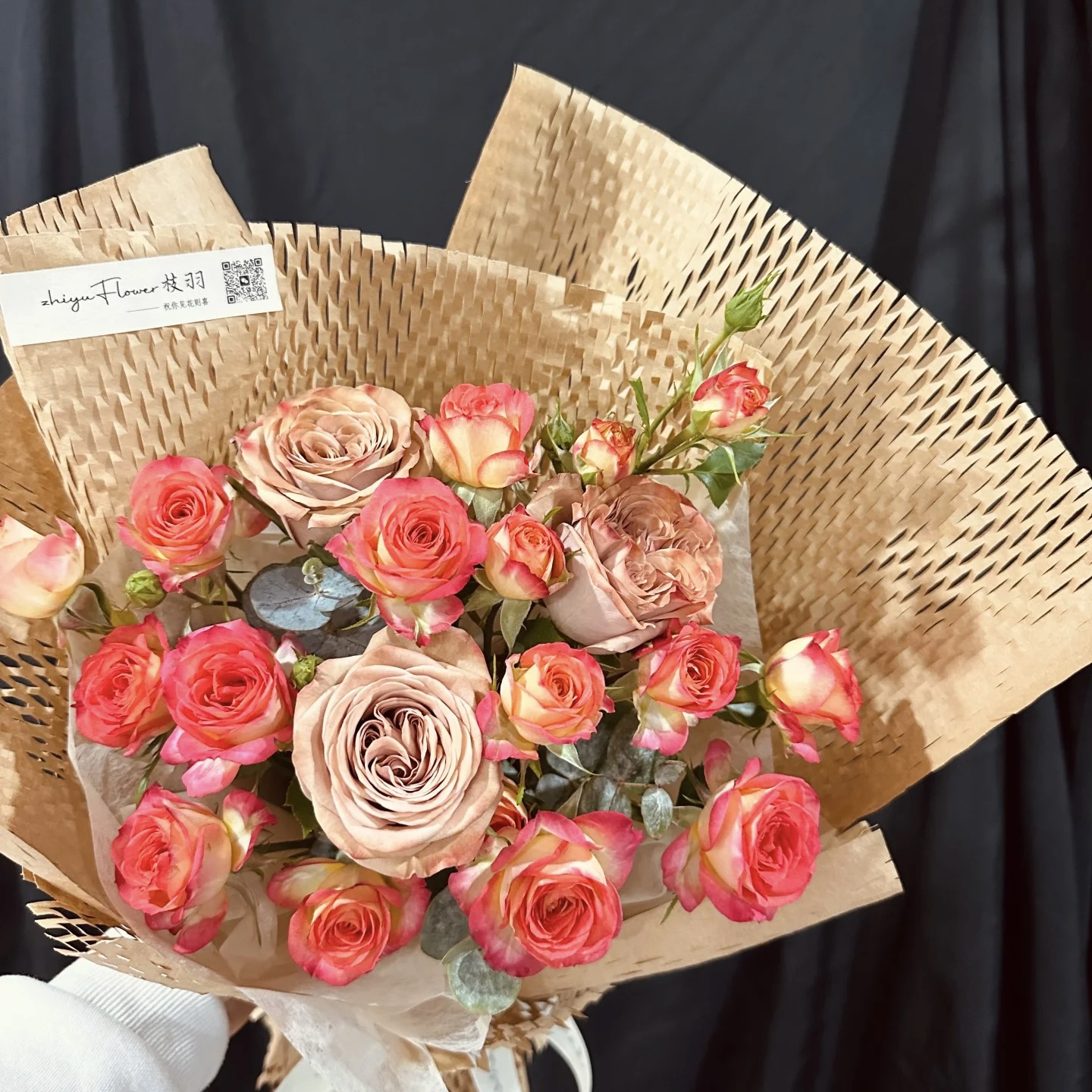 云影优选【卡布奇诺+爱丽丝】玫瑰组合套餐云南鲜花批发次日达包邮