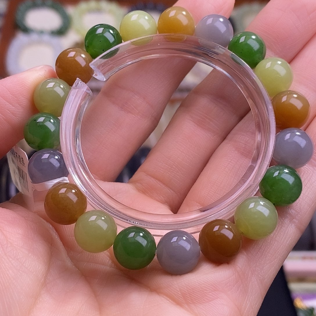 颈饰未镶嵌和田玉多宝10mm手串