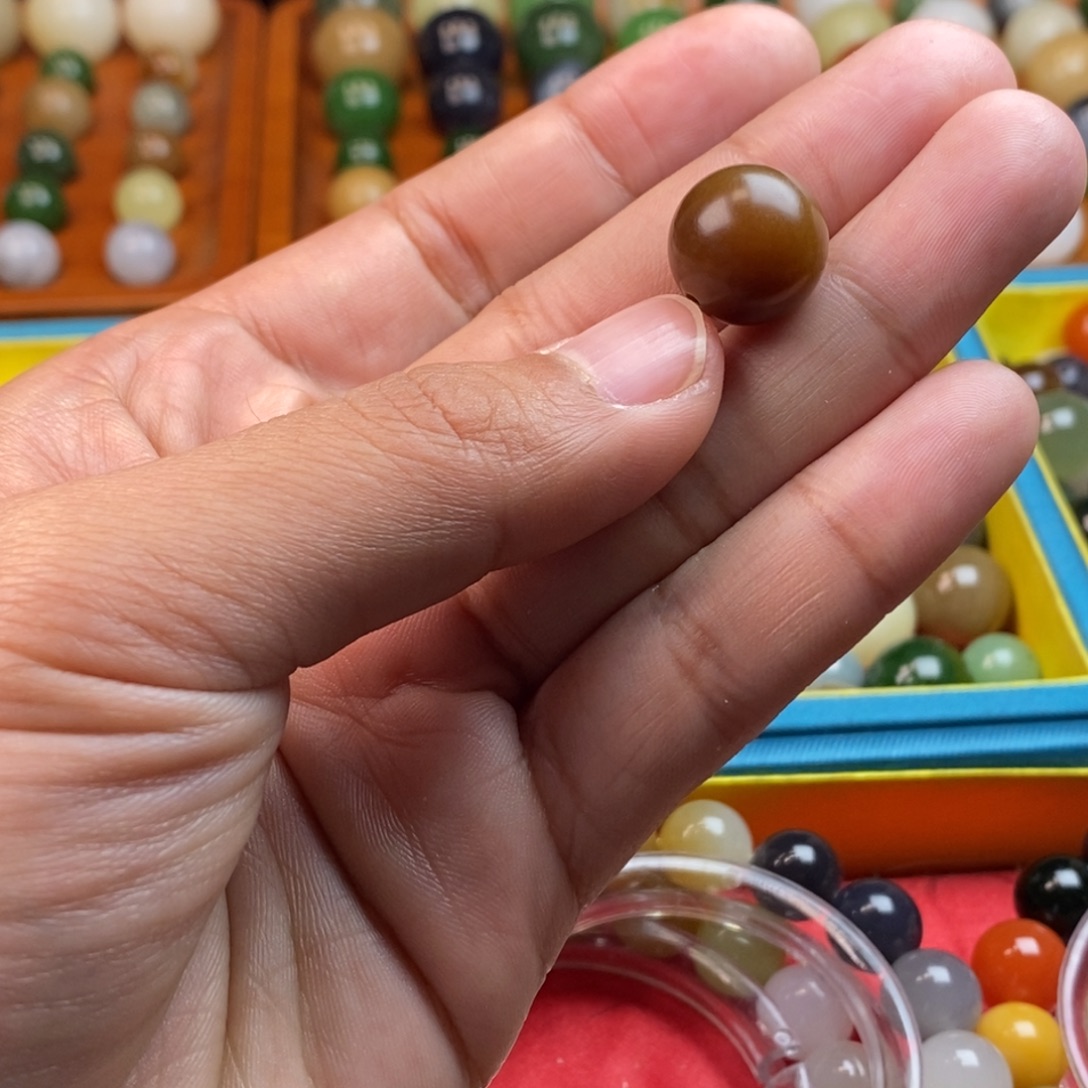 和田玉未镶嵌珠宝半成品卡14老红糖y棉