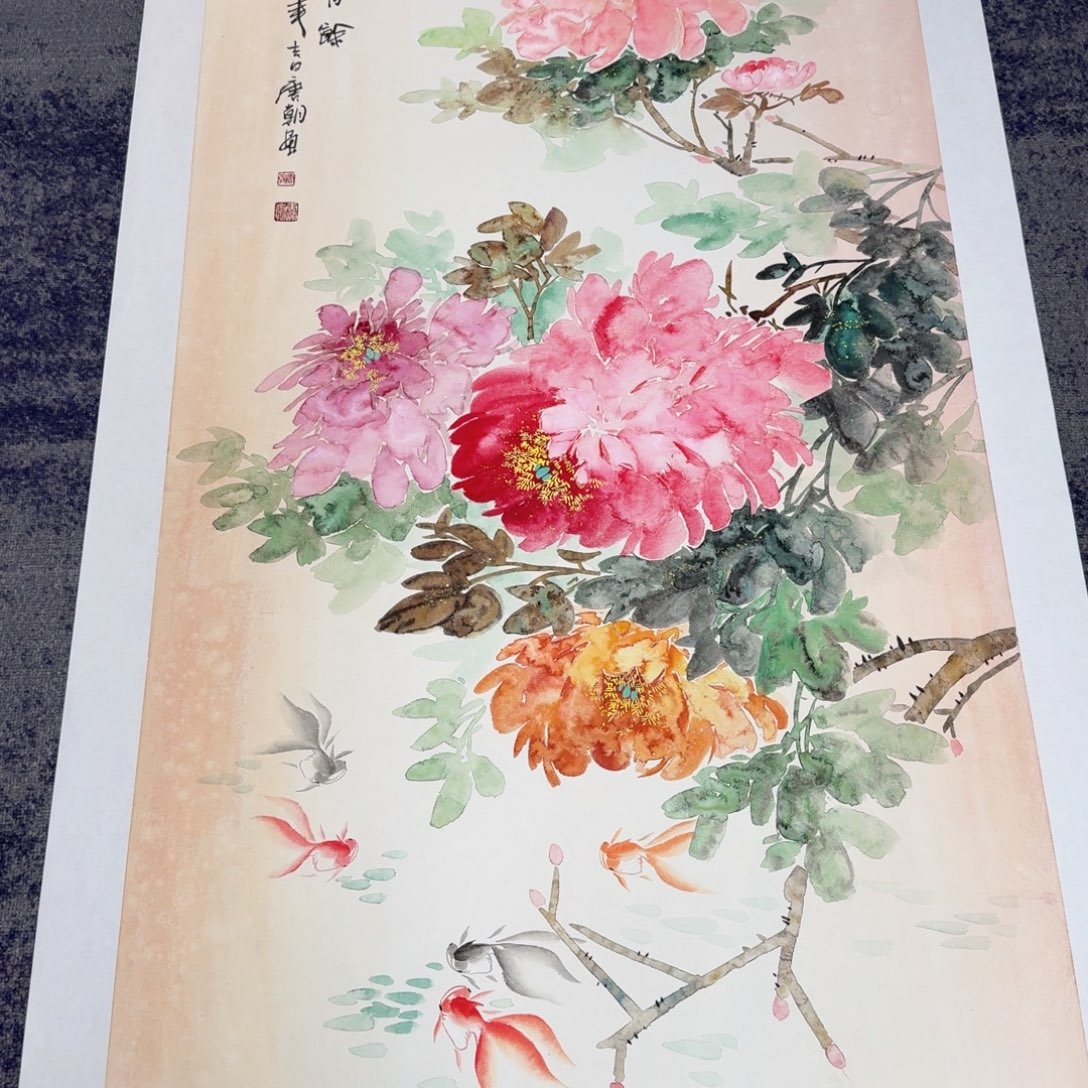 国画国画作品山水花鸟纯手绘