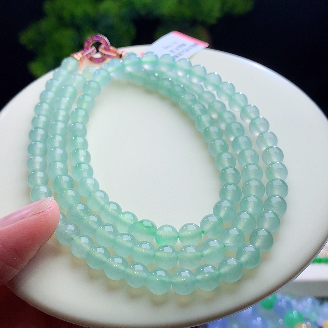 项链未镶嵌翡翠卡6mm