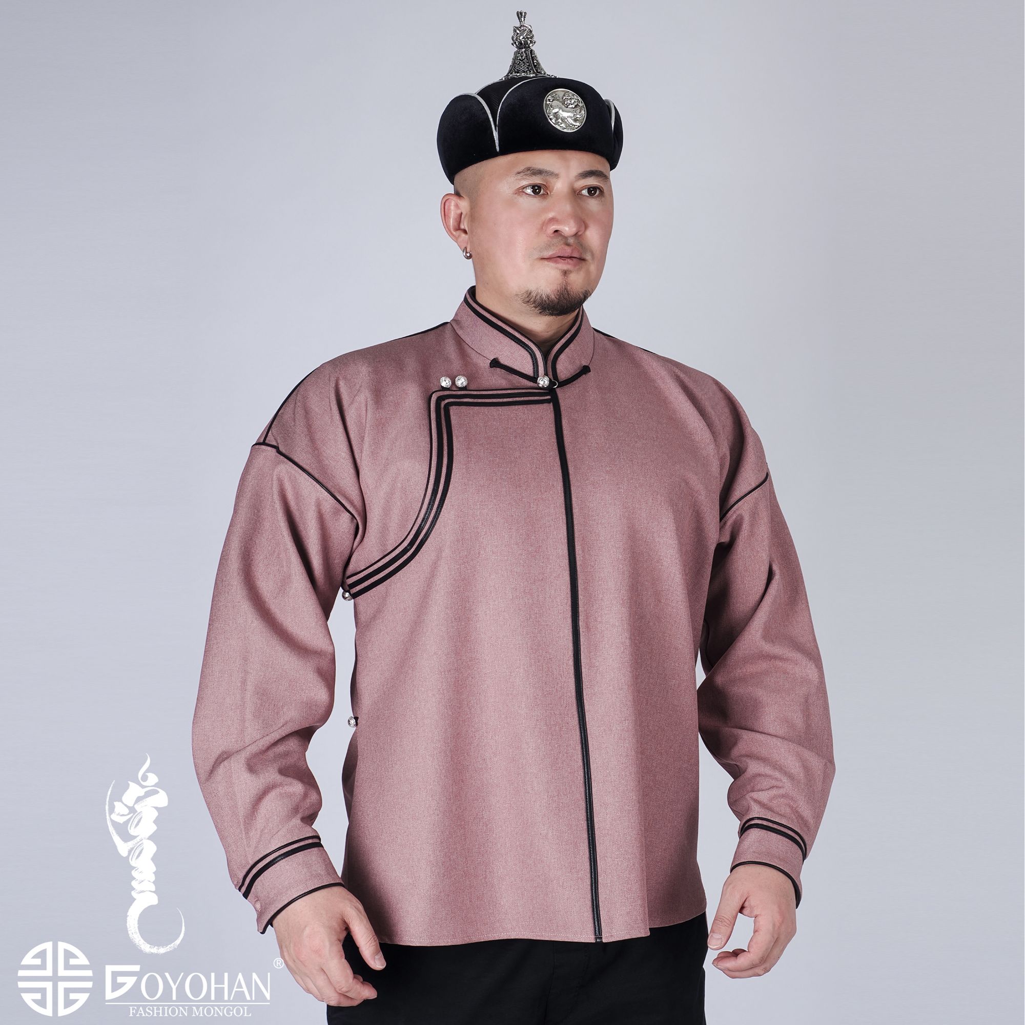 【高艺汗】男款斜纹皮条传统款多色长袖外套   1312