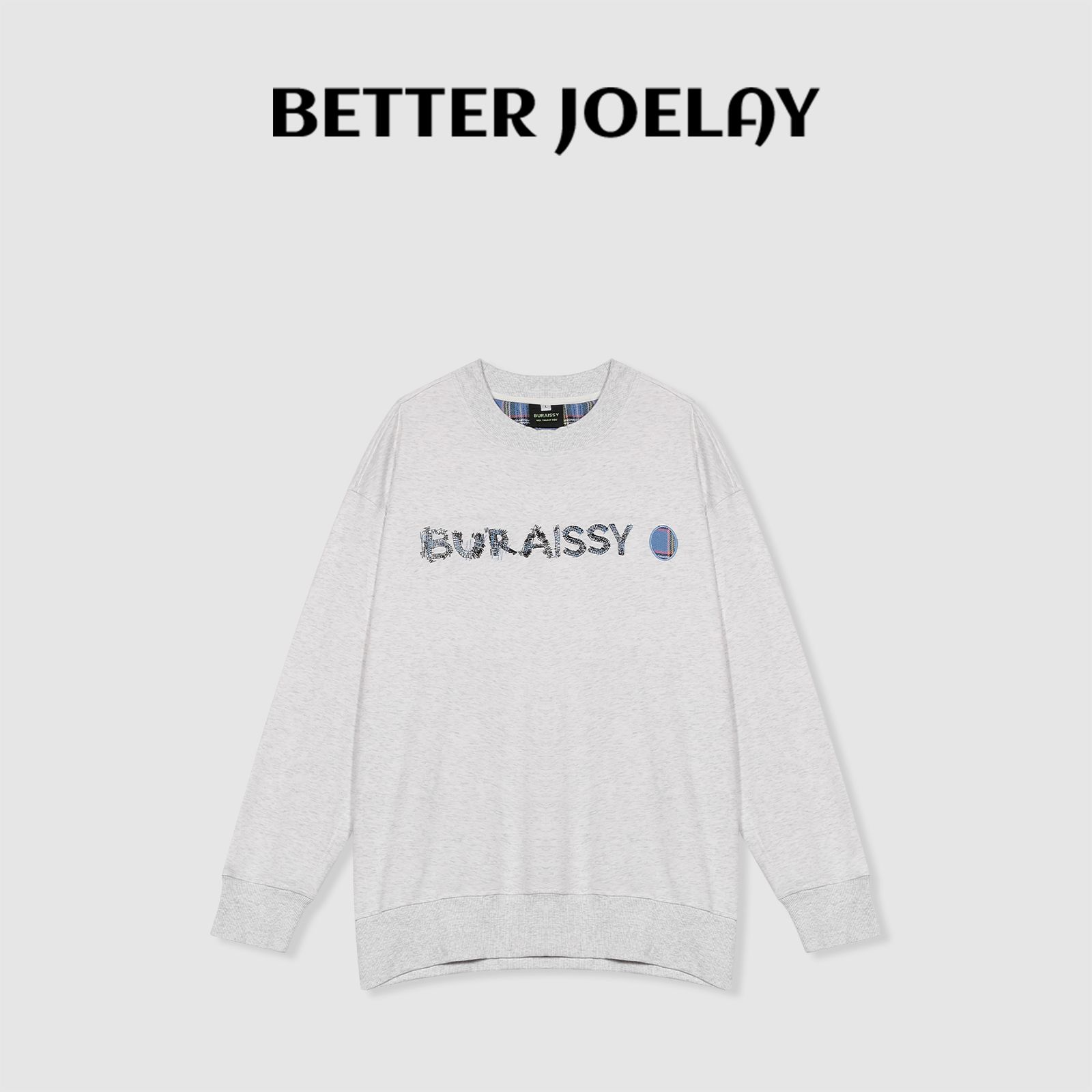 BETTERJOELAY -【运动都市】圆领套头运动卫衣时尚百搭休闲ZZ3645