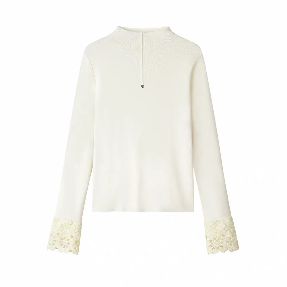 【大眼妹儿专属】2025秋季琥珀流光半高领打底衫cc8981