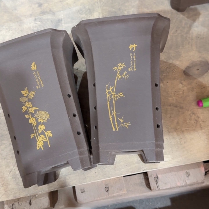 紫砂花盆 高度22口径16