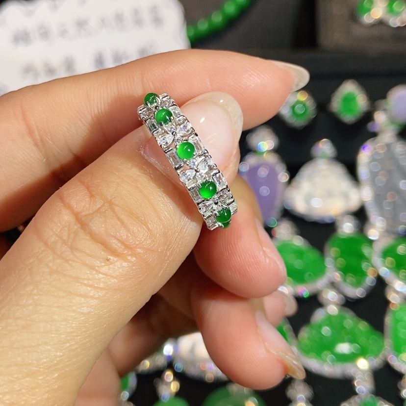 【闪购商品】翡翠戒指未镶嵌天然翡翠