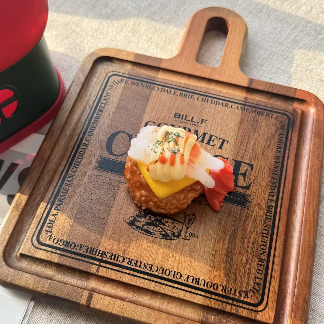 【火炙甜虾寿司】喜仔yummy食物系硅胶捏捏礼物玩具