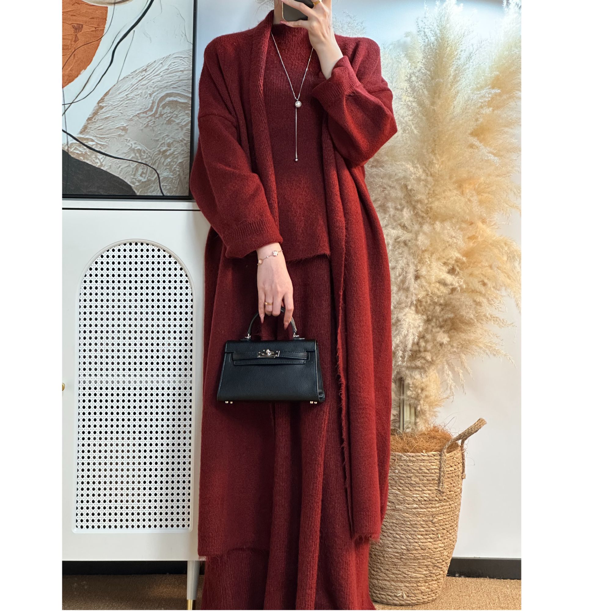 【2025秋冬新品系列】毛衣外套开衫内搭套装针织连衣裙披肩外搭集合