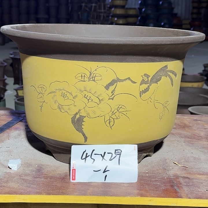 手工制作紫砂花盆08