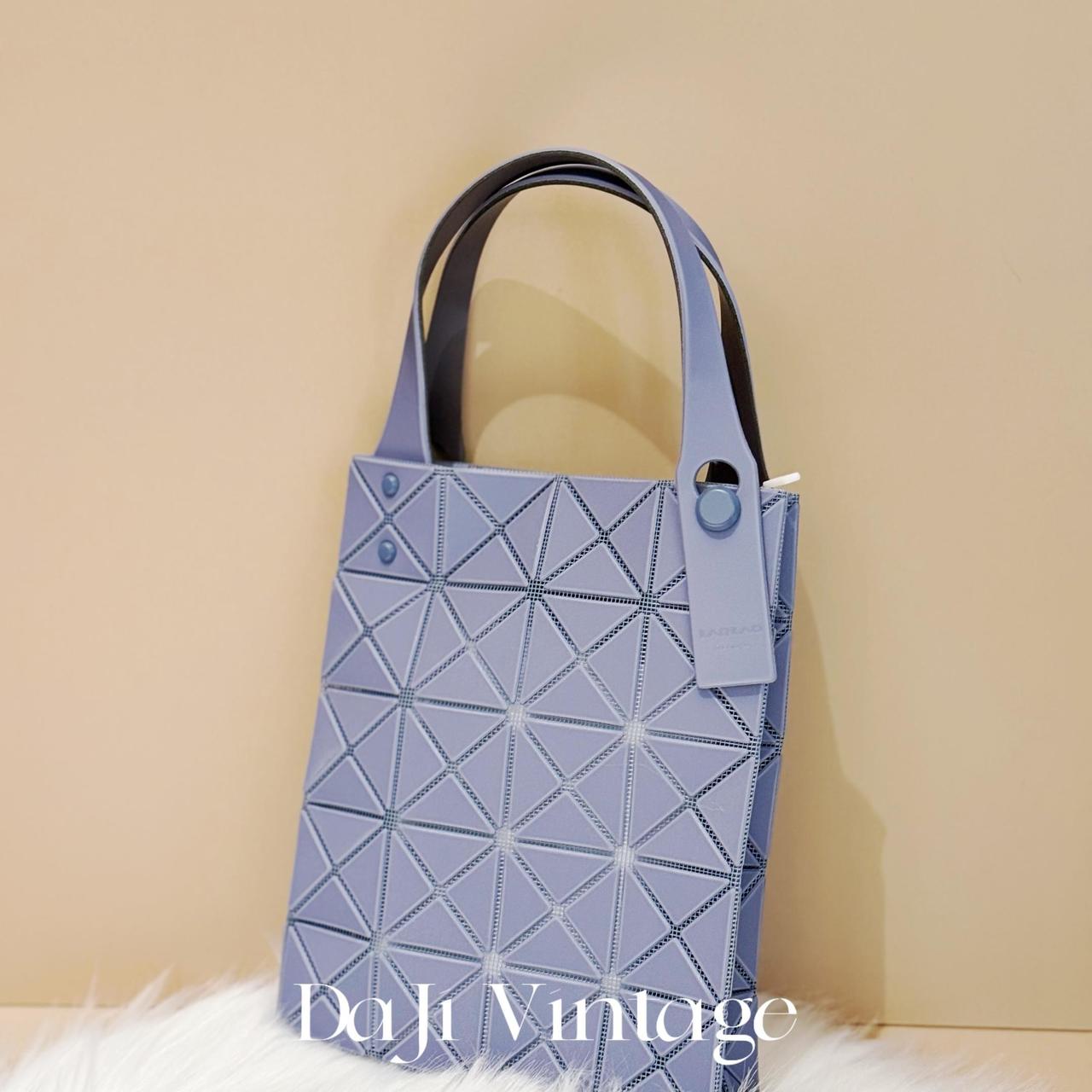 大吉中古/三宅一生灰蓝色四格托特单肩包