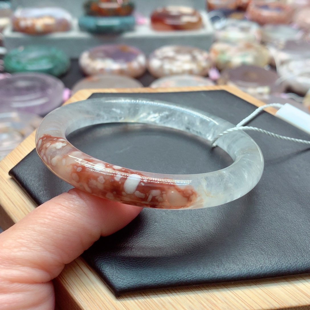 水晶手镯未镶嵌雾**花1