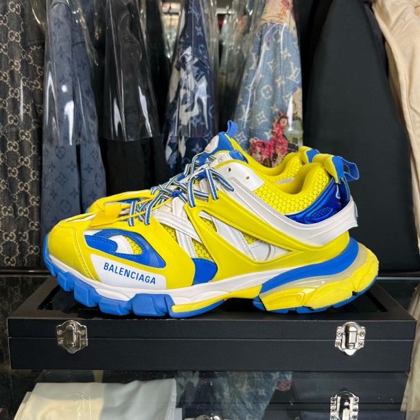 99新 Balenciaga/巴黎世家 track黄蓝led老爹鞋/43码/无盒